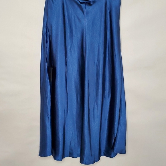 Lulus Incredible Love Satin Cowl Back Slip Dress Size XL Midi Babydoll Femme NEW - Picture 7 of 14